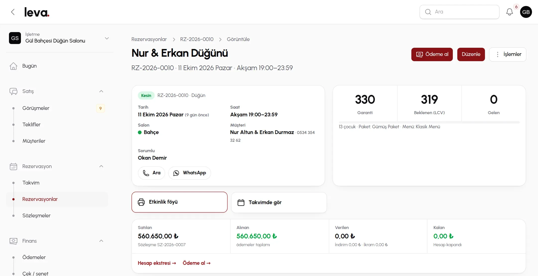 Ne verilmiş? · leva masaüstü ekranı