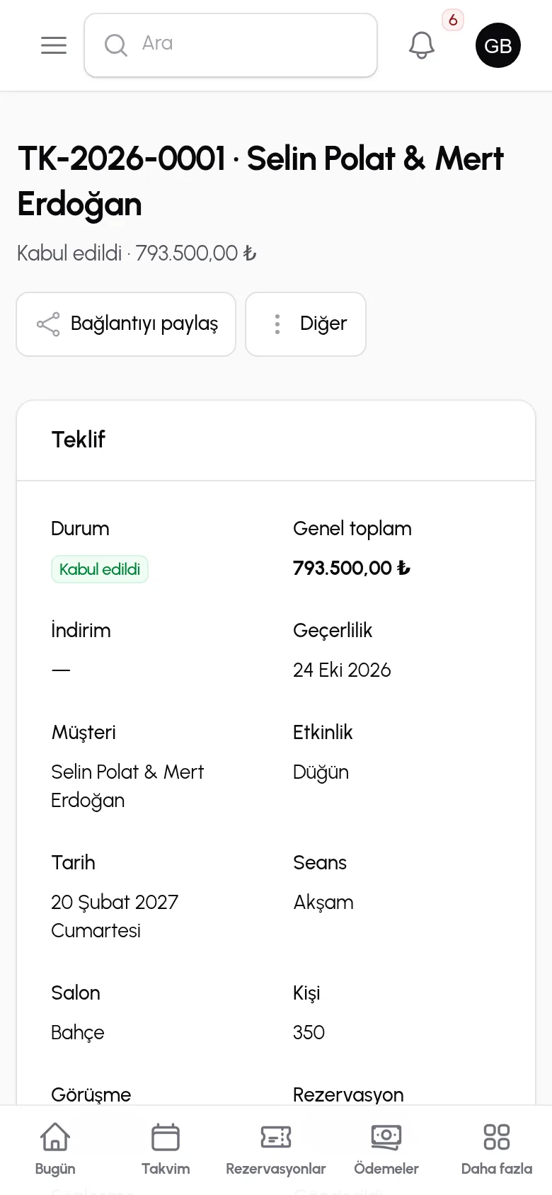 Ne verilmiş? · leva telefon ekranı